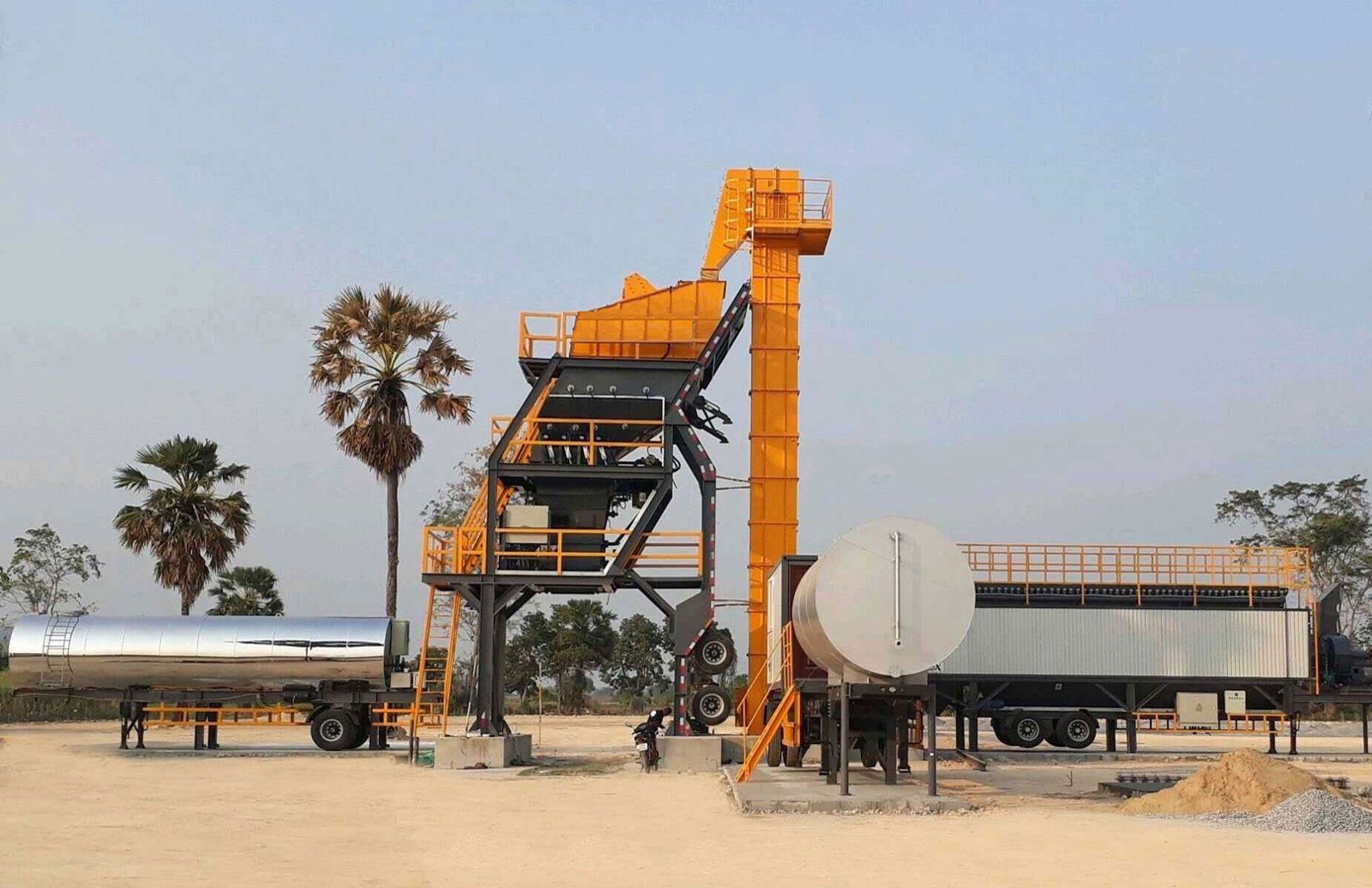 Installation guide for portable asphalt mixing plant
