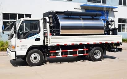 uneven penetration of bitumen spreading vehicles