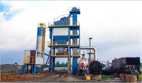 160 TPH asphalt batch plant installed in Kyrgyzstan in 2026