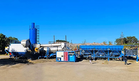 Asphalt drum mix plant working process